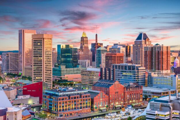 Discover Residential Treatment Near Baltimore, MD a picture of downtown Baltimore to represent residential treatment near Baltimore