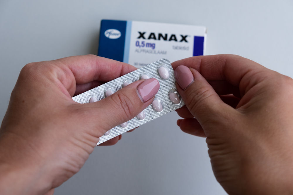 a-woman-taking-xanax